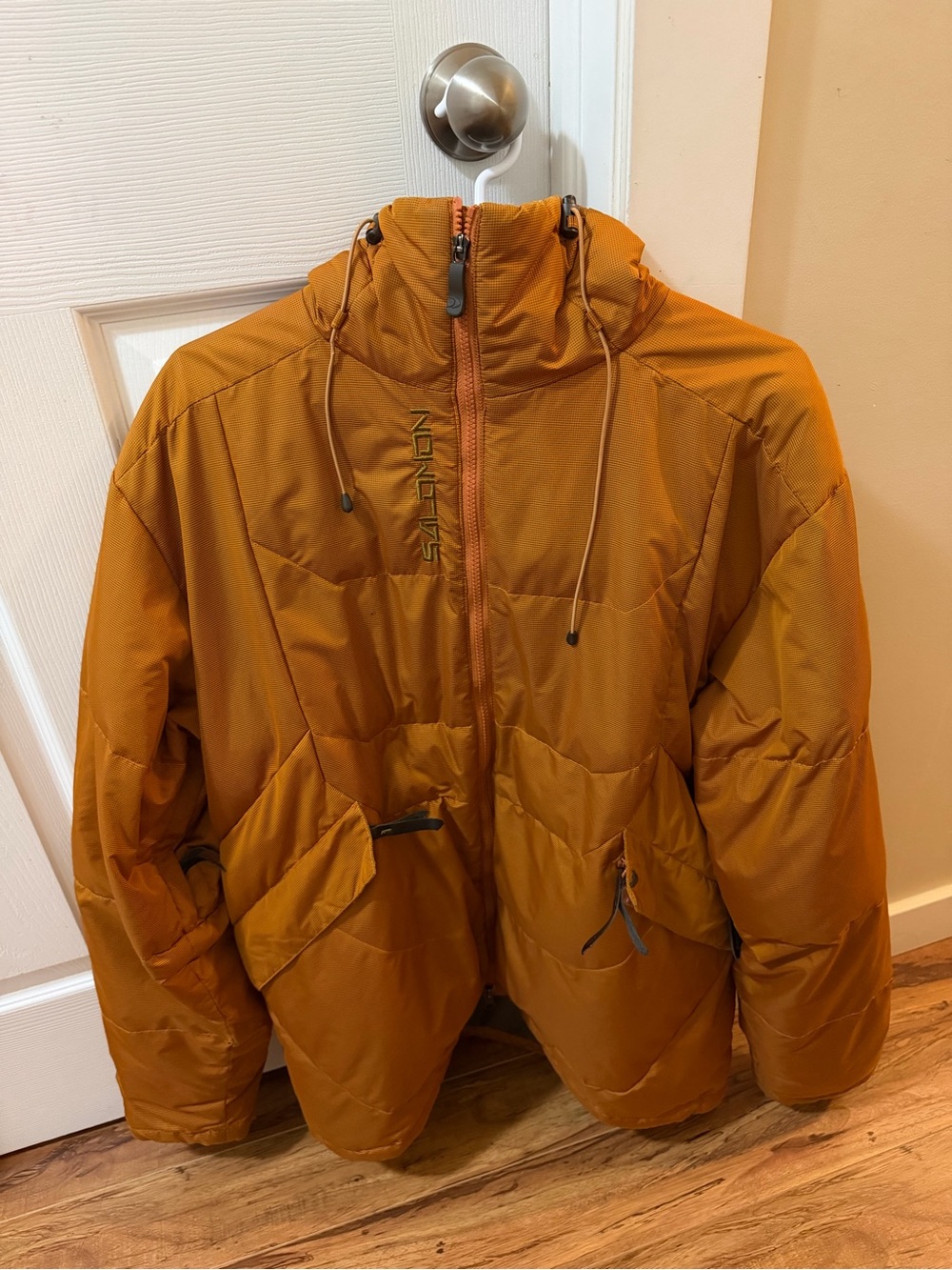 Salomon Men's Puffer Jacket in Burnt Orange